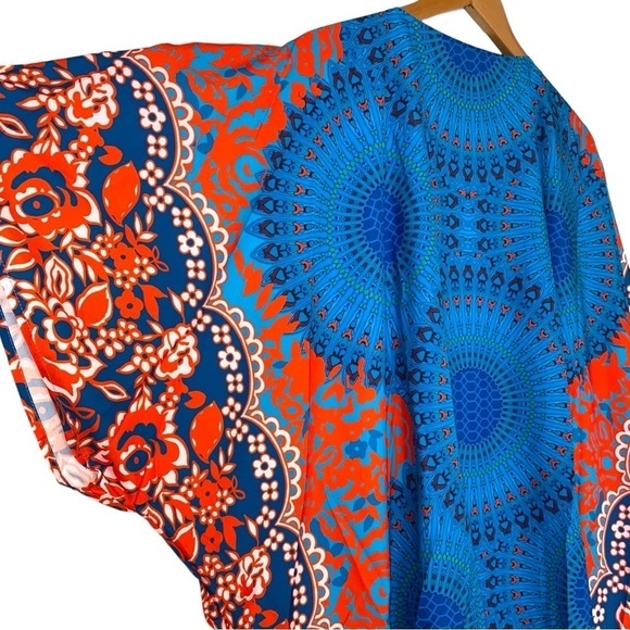 Medallion & Floral Kimono Coverup Top ~ Brand New - Picture 13 of 16